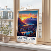 Queenstown Poster - New Zealand Wall Art