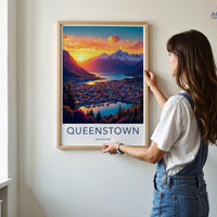 Queenstown Poster - New Zealand Wall Art
