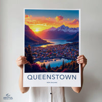 Queenstown Poster - New Zealand Wall Art