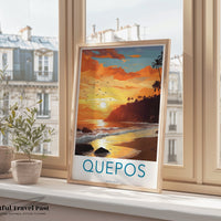 Quepos Poster | Caribbean Wall Art