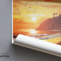 Quepos Poster | Caribbean Wall Art