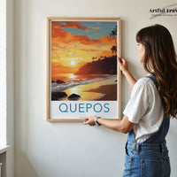 Quepos Poster | Caribbean Wall Art