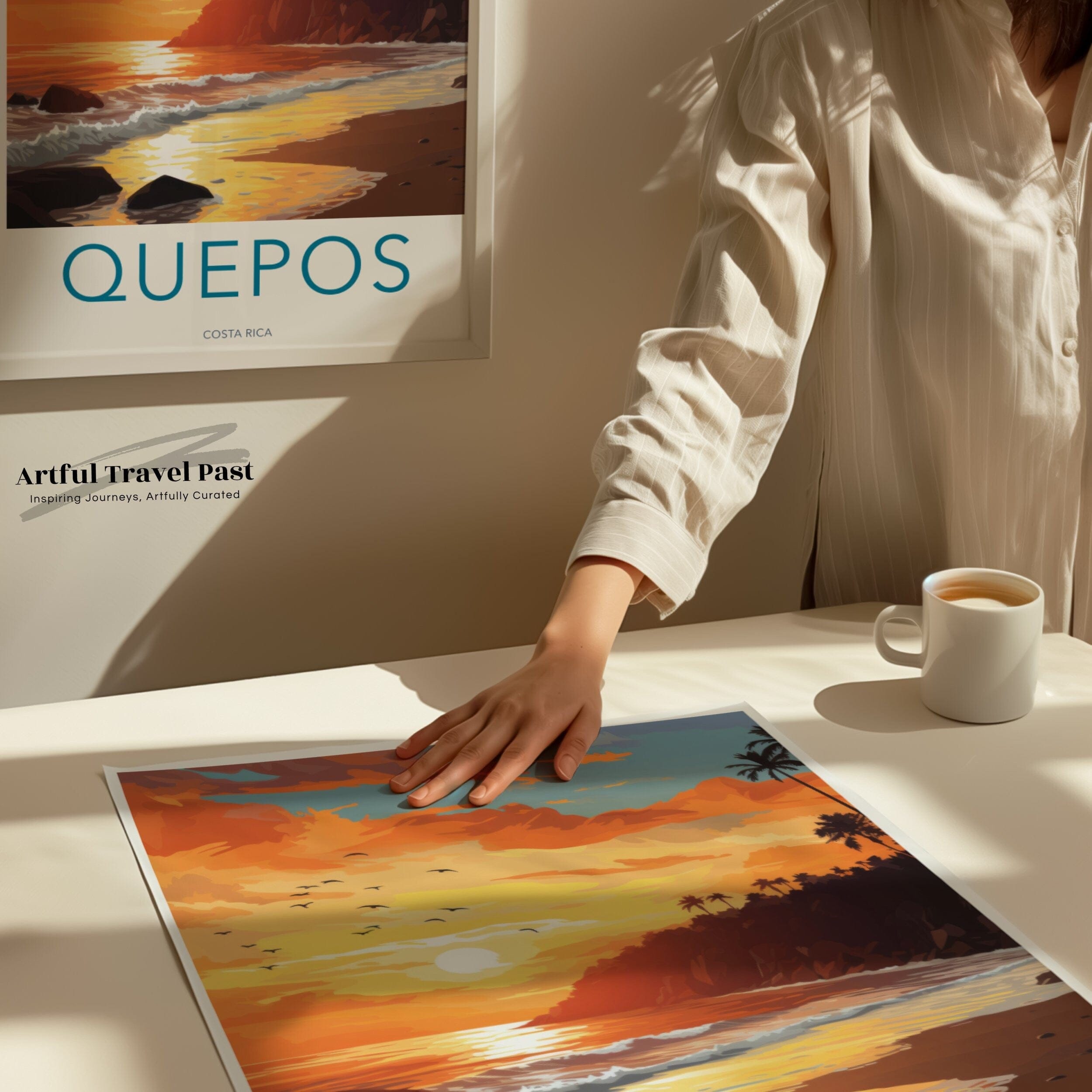 Quepos Poster | Caribbean Wall Art