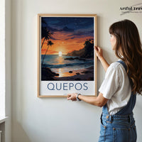 Quepos Poster | Costa Rica Wall Art