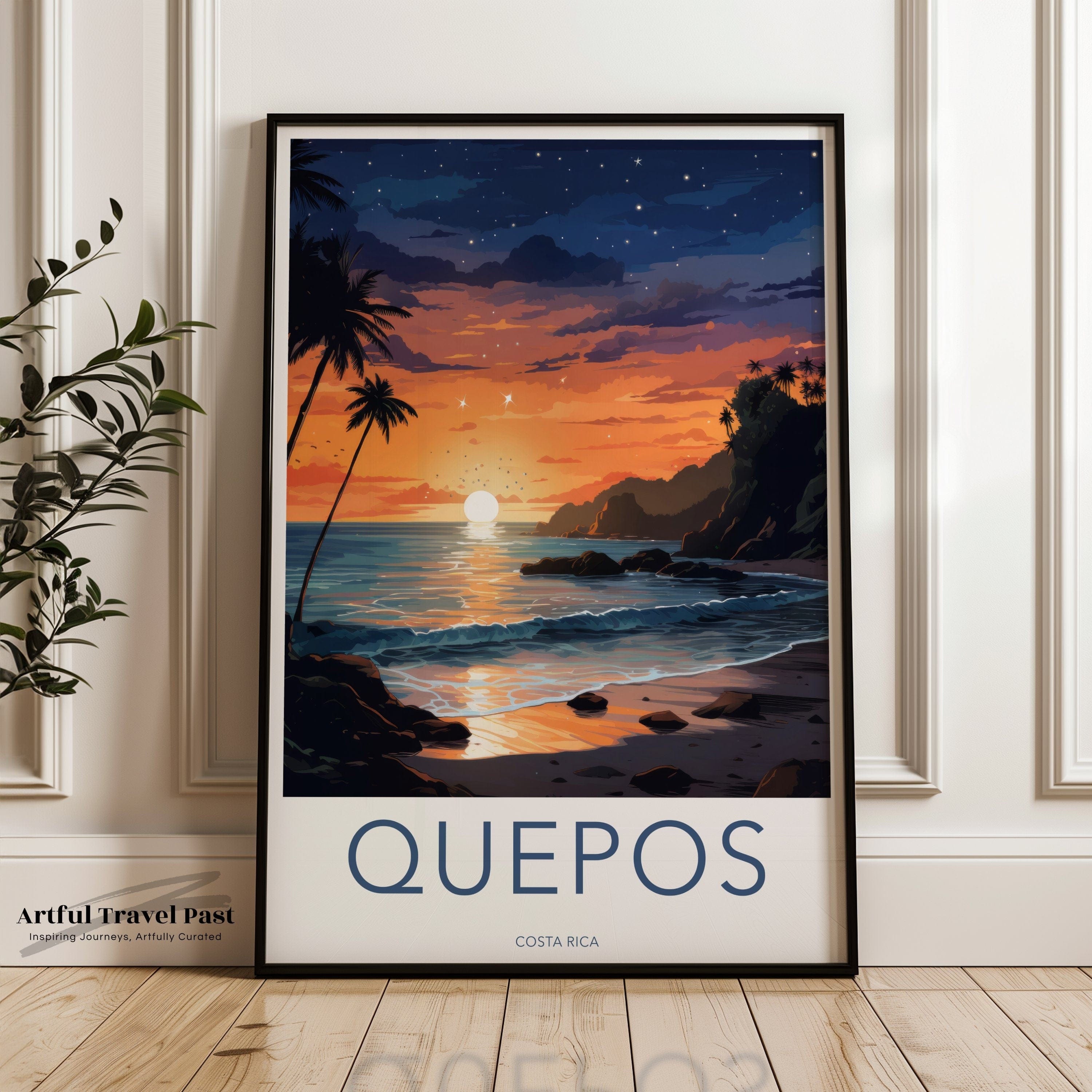 Quepos Poster | Costa Rica Wall Art