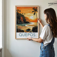 Quepos Poster - Costa Rica Wall Art