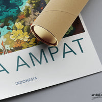 Raja Ampat Poster - Indonesia Wall Art