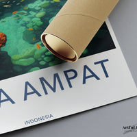 Raja Ampat Poster - Indonesia Wall Art