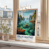 Raja Ampat Poster - Indonesia Wall Art