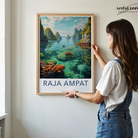 Raja Ampat Poster - Indonesia Wall Art