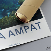 Raja Ampat Poster - Indonesia Wall Art