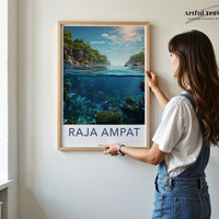 Raja Ampat Poster - Indonesia Wall Art