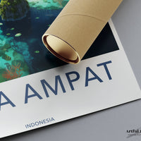 Raja Ampat Poster - Indonesia Wall Art