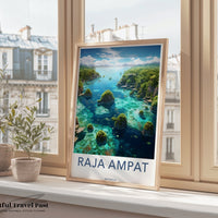 Raja Ampat Poster - Indonesia Wall Art