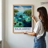 Raja Ampat Poster - Indonesia Wall Art