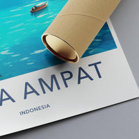 Raja Ampat Poster - Indonesia Wall Art