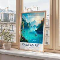 Raja Ampat Poster - Indonesia Wall Art