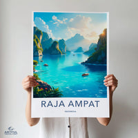 Raja Ampat Poster - Indonesia Wall Art