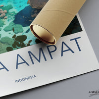 Raja Ampat Poster | Indonesia Wall Art | Asia Decor