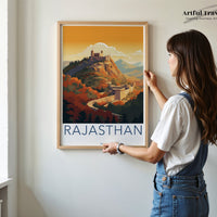 Rajasthan Poster | Rajasthan Wall Art | India Decor