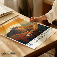 Rajasthan Poster | Rajasthan Wall Art | India Decor