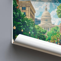 Raleigh Poster - NC Wall Art