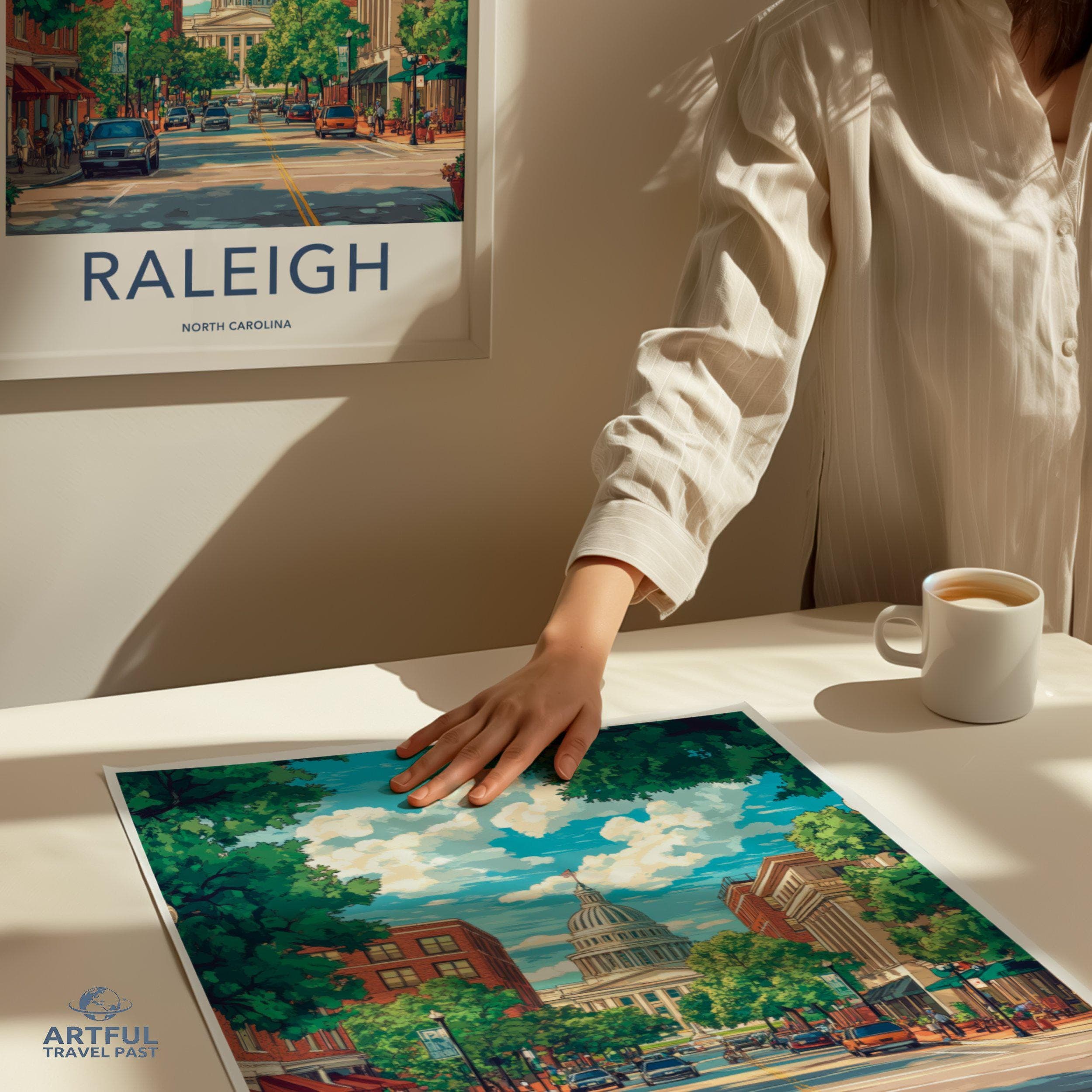 Raleigh Poster - North Carolina Wall Art