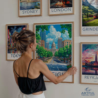 Raleigh Poster - North Carolina Wall Art