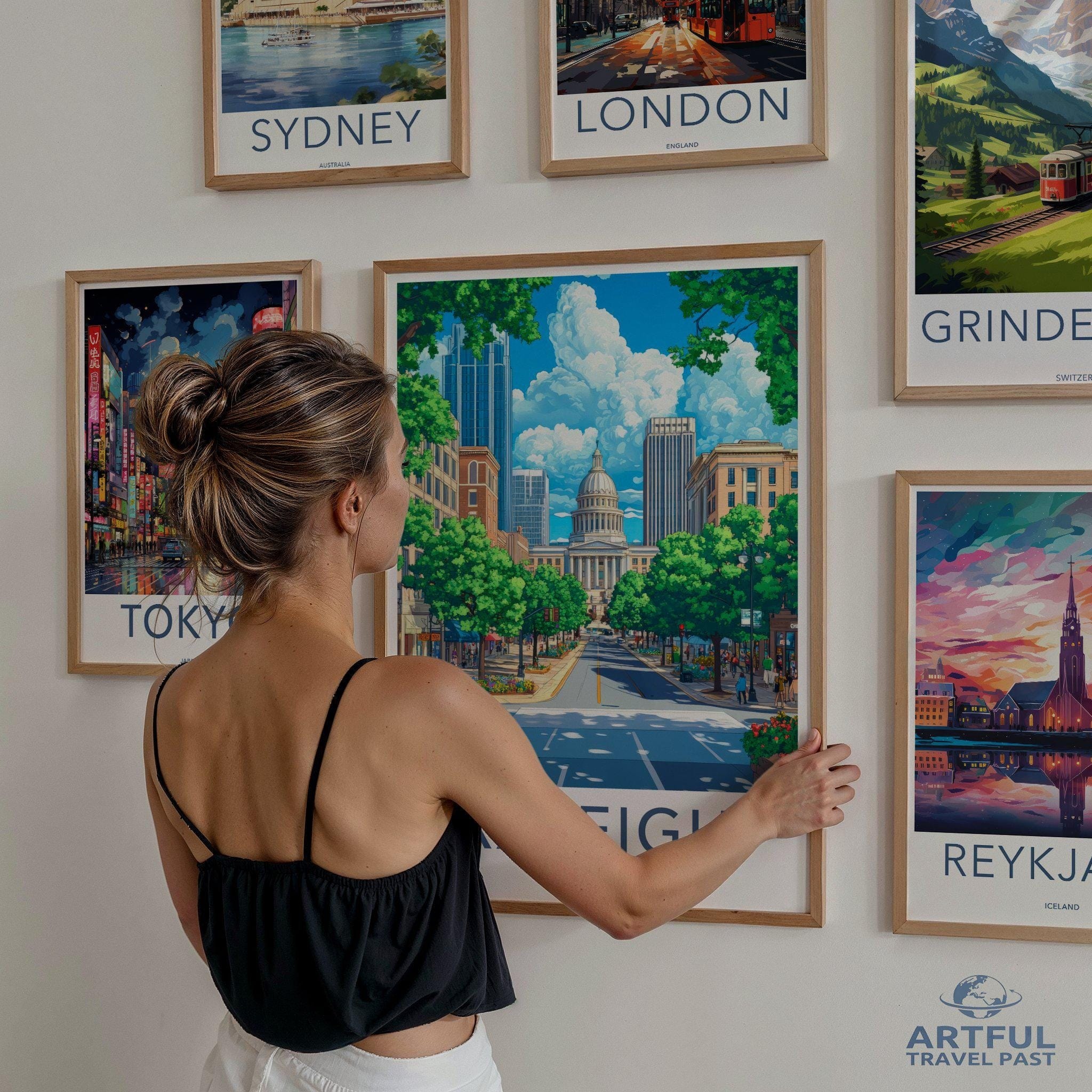 Raleigh Poster - North Carolina Wall Art