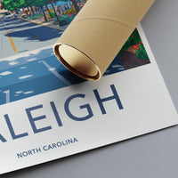 Raleigh Poster - North Carolina Wall Art