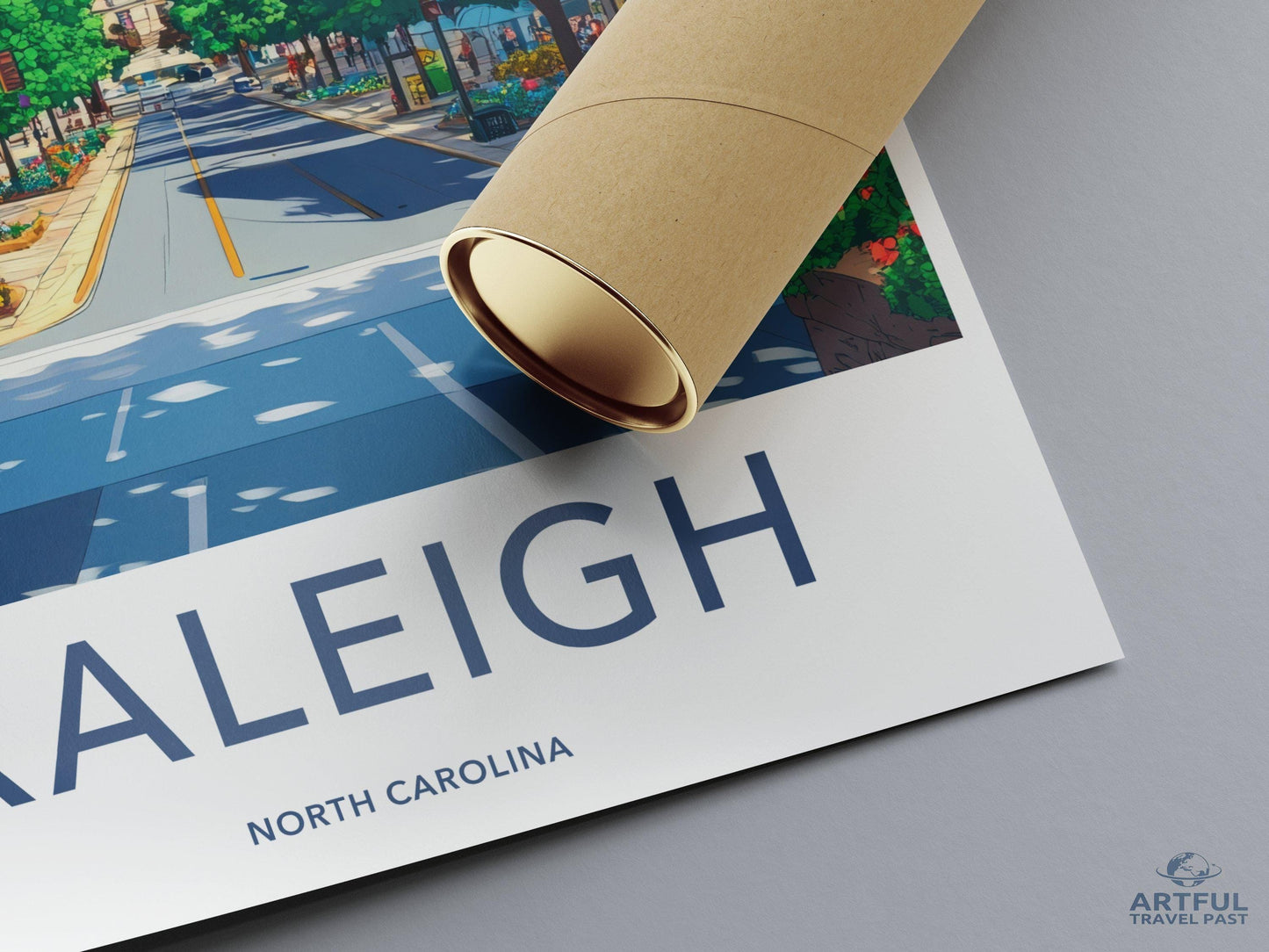 Raleigh Poster - North Carolina Wall Art