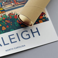 Raleigh Poster - North Carolina Wall Art