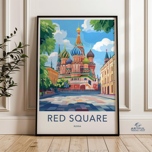 Red Square Moscow Poster - Russia Wall Art