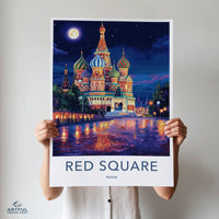 Red Square Moscow Poster - Russia Wall Art
