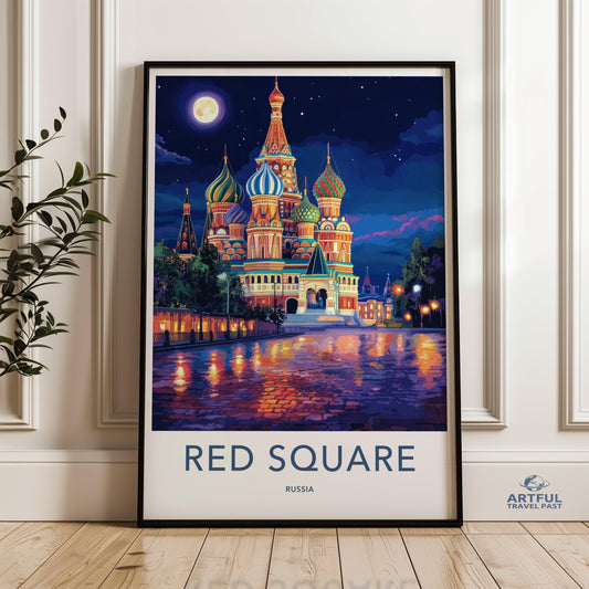 Red Square Moscow Poster - Russia Wall Art