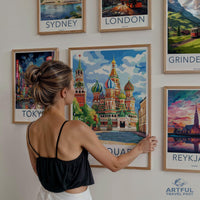 Red Square Poster | Moscow Wall Art | Russia Decor