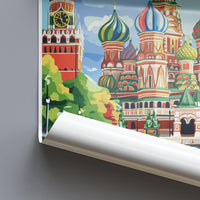 Red Square Poster | Moscow Wall Art | Russia Decor