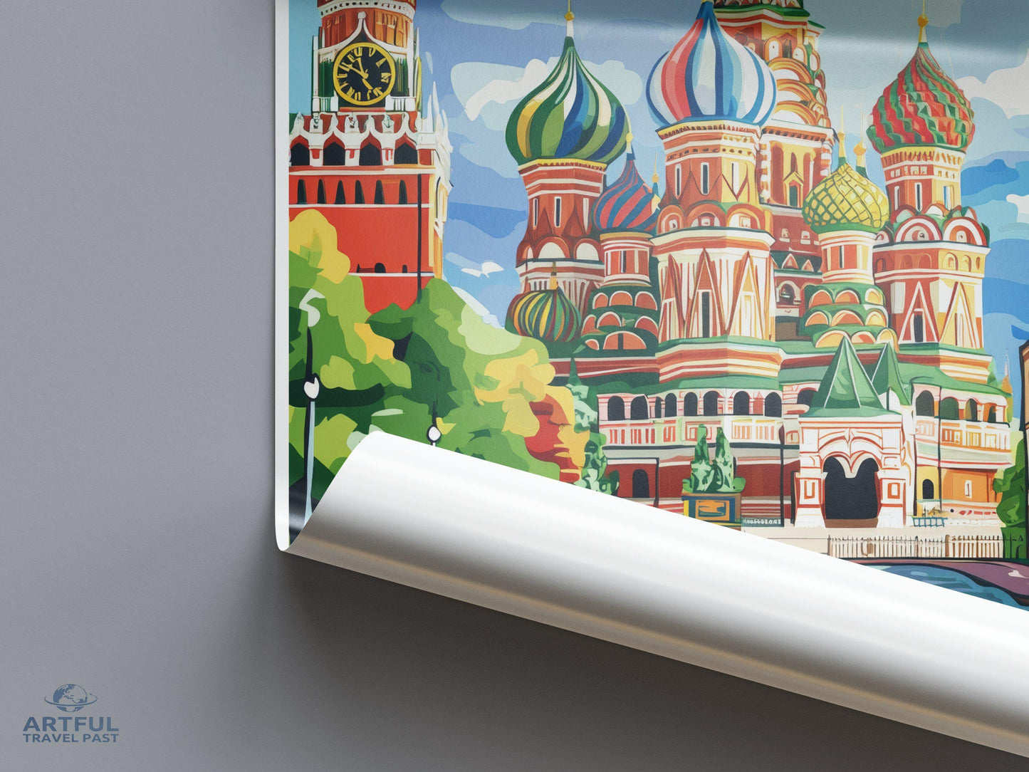 Red Square Poster | Moscow Wall Art | Russia Decor