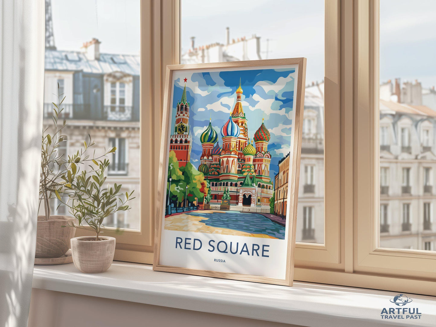 Red Square Poster | Moscow Wall Art | Russia Decor