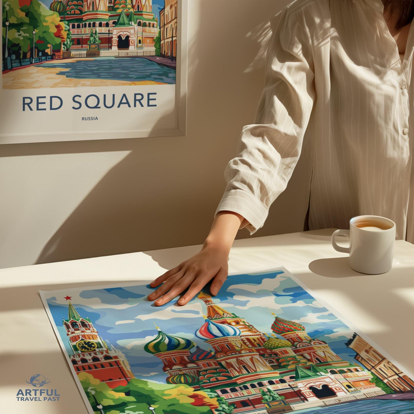 Red Square Poster | Moscow Wall Art | Russia Decor