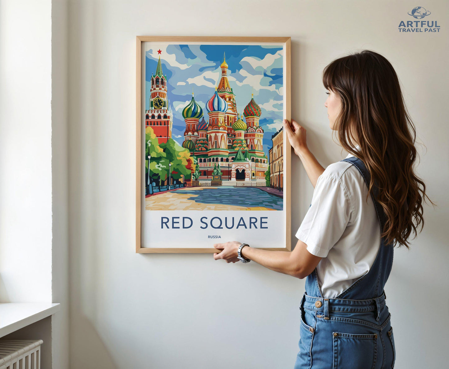 Red Square Poster | Moscow Wall Art | Russia Decor