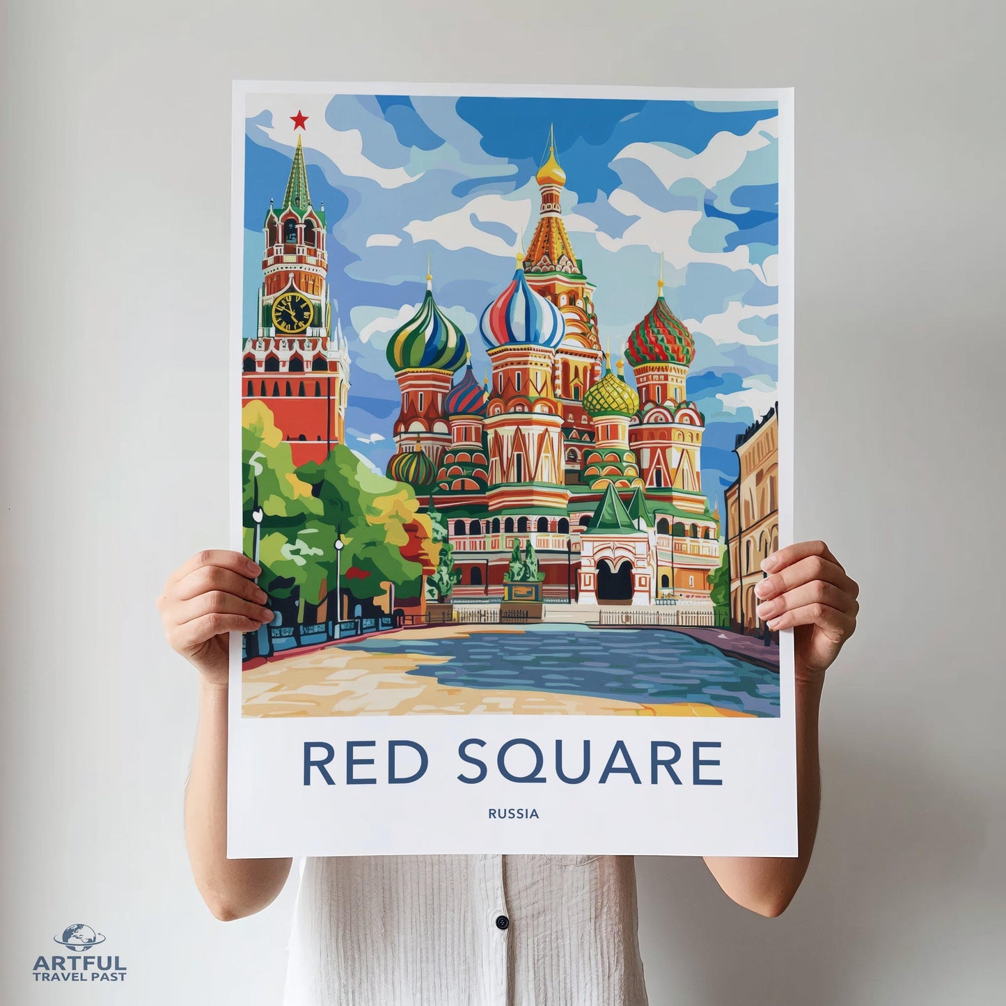 Red Square Poster | Moscow Wall Art | Russia Decor