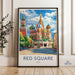Red Square Poster | Moscow Wall Art | Russia Decor