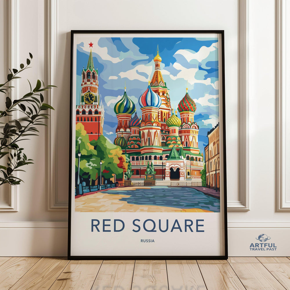 Red Square Poster | Moscow Wall Art | Russia Decor
