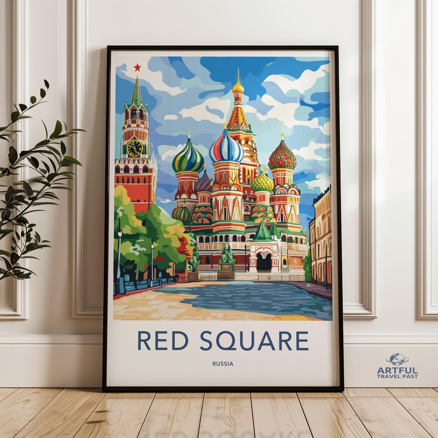 Red Square Poster | Moscow Wall Art | Russia Decor
