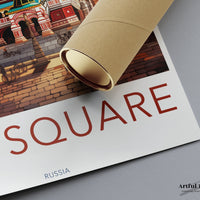 Red Square Poster | Russia Wall Art | Eastern Europe Artwork