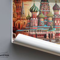 Red Square Poster | Russia Wall Art | Eastern Europe Artwork