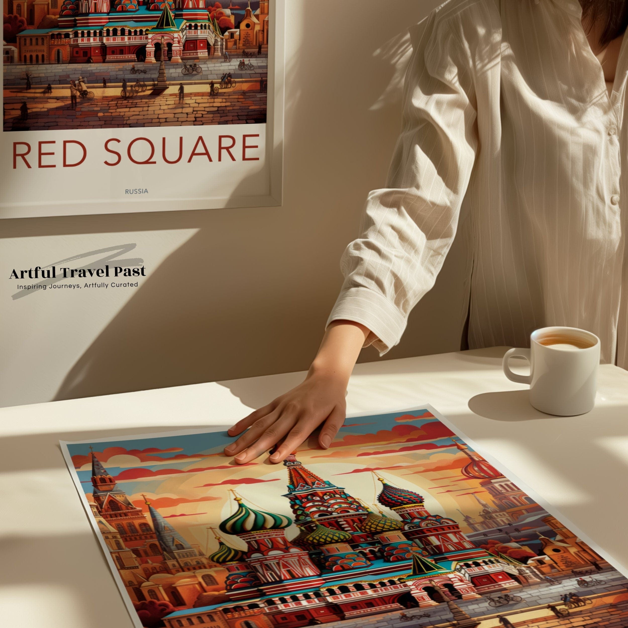 Red Square Poster | Russia Wall Art | Eastern Europe Artwork