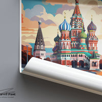 Red Square Poster | Russia Wall Art | Eastern Europe Artwork
