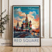 Red Square Poster | Russia Wall Art | Eastern Europe Artwork